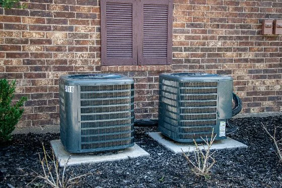 Two Outdoor HVAC Units at a home