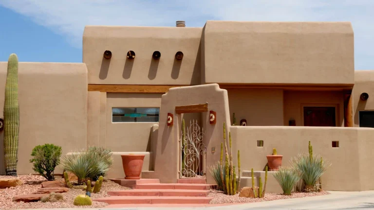 Typical southwest USA home in adobe style