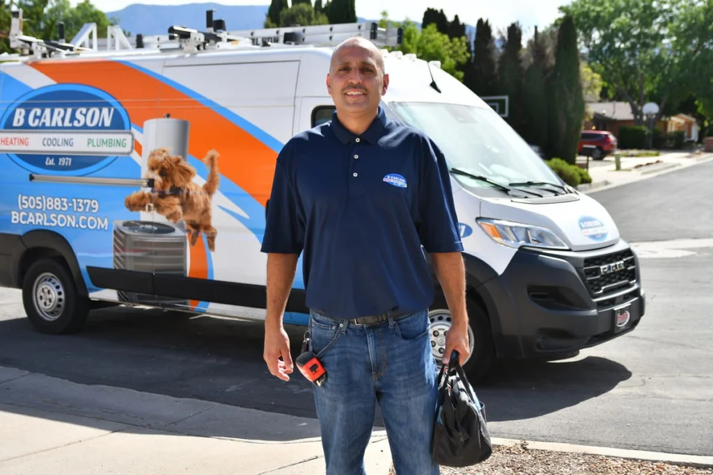 Professional HVAC and plumbing technician in Albuquerque, NM