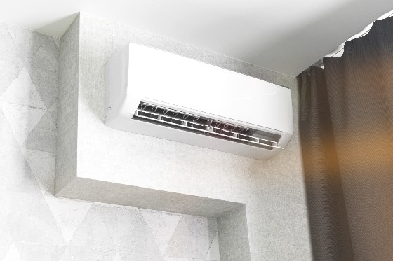 A ductless mini split installation